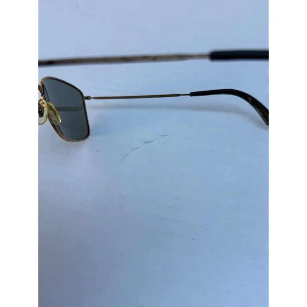 Vintage Cool-Ray Polaroid 98A Sunglasses Gold Tone Metal Frame Green Polarized